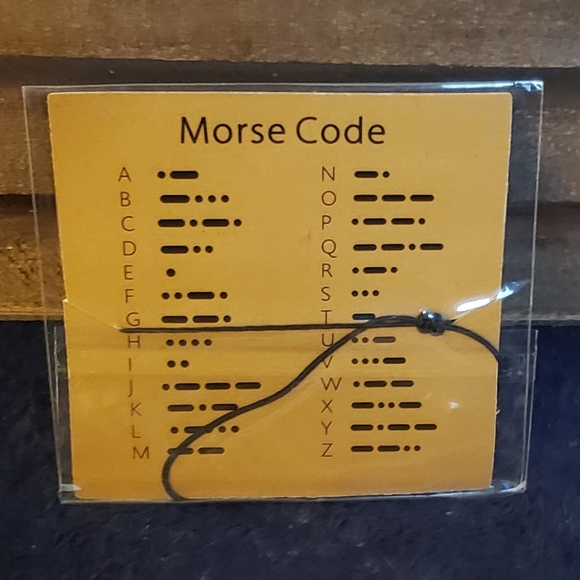 Morse Code "Never Give Up" Braclet - Picture 3 of 4